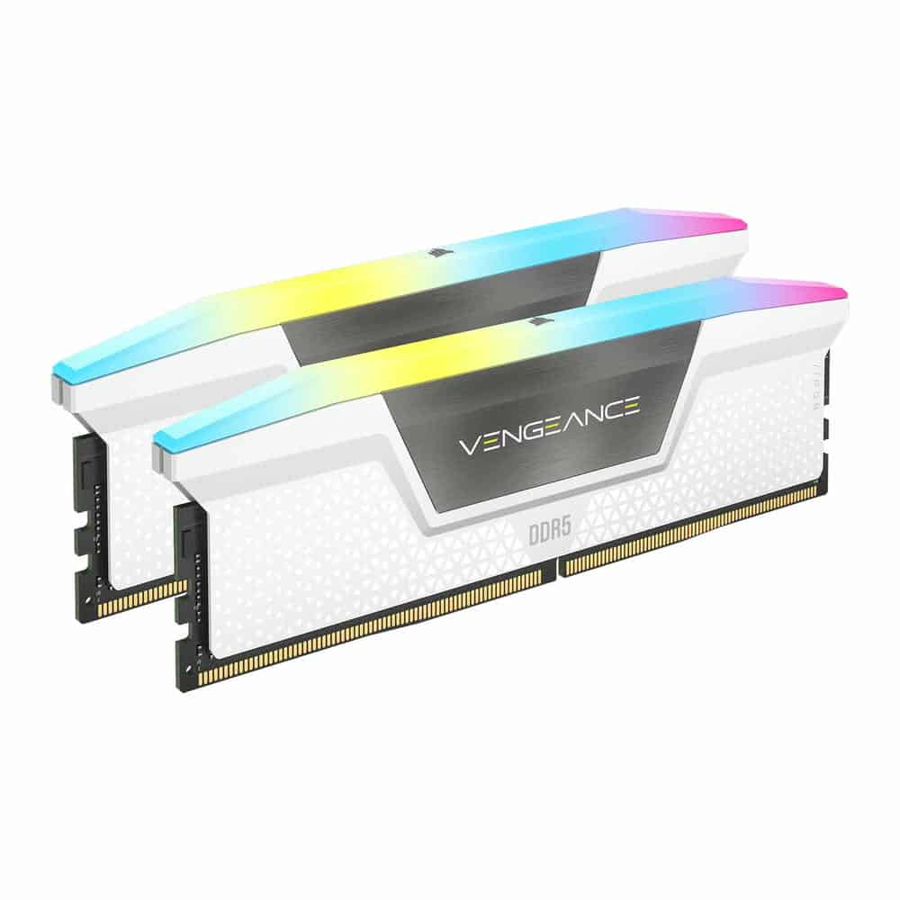 Corsair Vengeance RGB White 64GB 5200MHz DDR5 Memory Kit